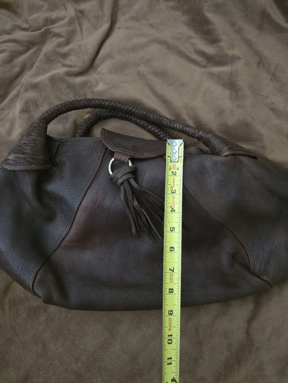 American Darling Rich Brown Leather Hobo Bag - Picture 5 of 9